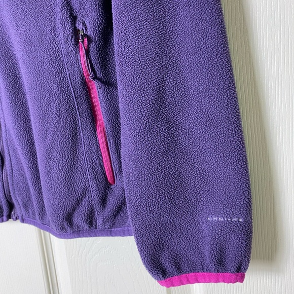 Columbia | Purple & Pink Fleece Full Zip Jacket Omni Heat - Small - Picture 5 of 10